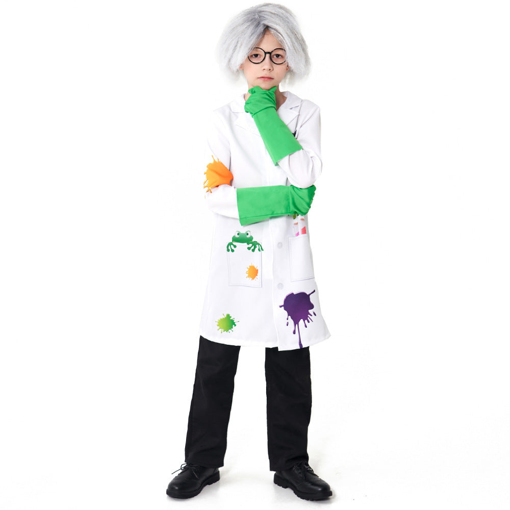 Unisex Lab Coat Costume with Funny Accessories Chichicherry