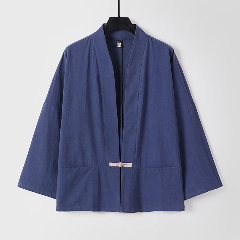 Women's Lightweight Kimono Jacket made of Cotton Blend with Loose Fit Chichicherry