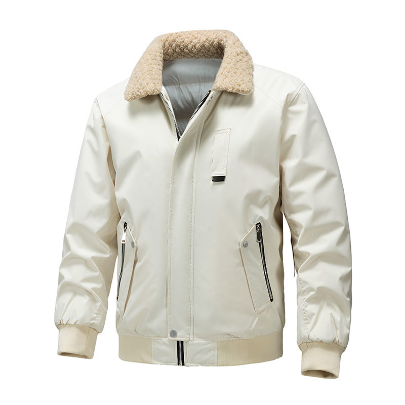 Men's bomber jacket with teddy collar and water-repellent outer material Chichicherry