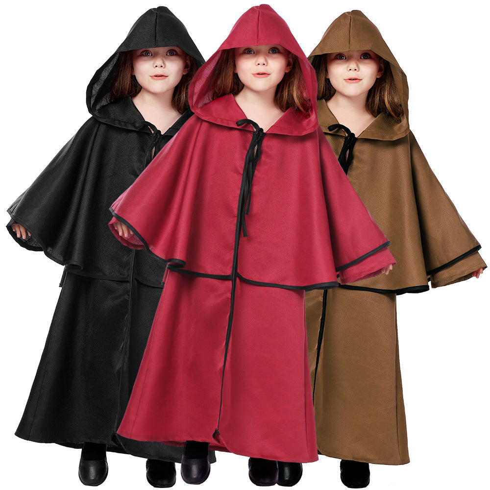 Girl Wizard Costume with Hood and Wide Design Chichicherry