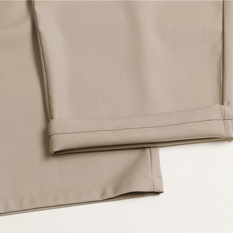Women's Palazzo Pants with High Waist, Pleats and Elastic Waistband Chichicherry