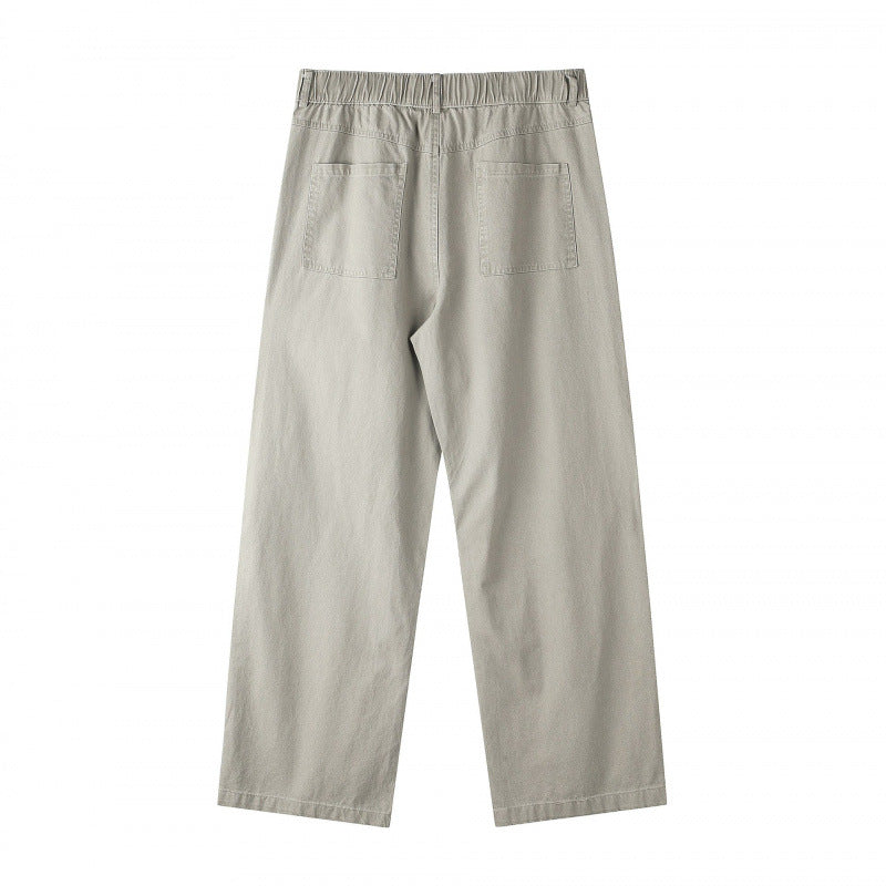Women's Wide Highwaist Culotte Pants with Elastic Waistband and Straight Leg Chichicherry