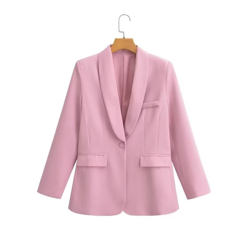 Women's Tailored Pantsuit with Oversized Blazer and Tailored Vest Chichicherry