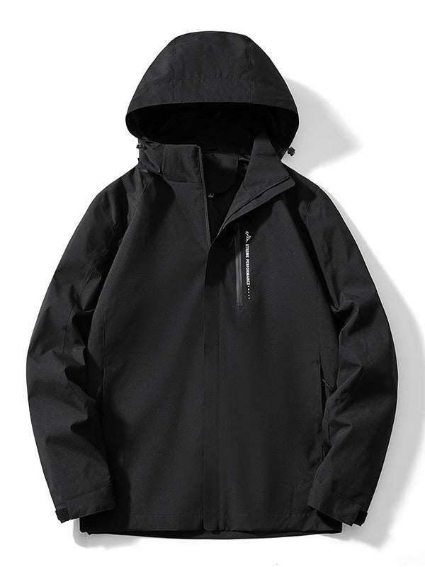 Women's two-layer softshell rain jacket with hood, breathable membrane and chest zip Chichicherry