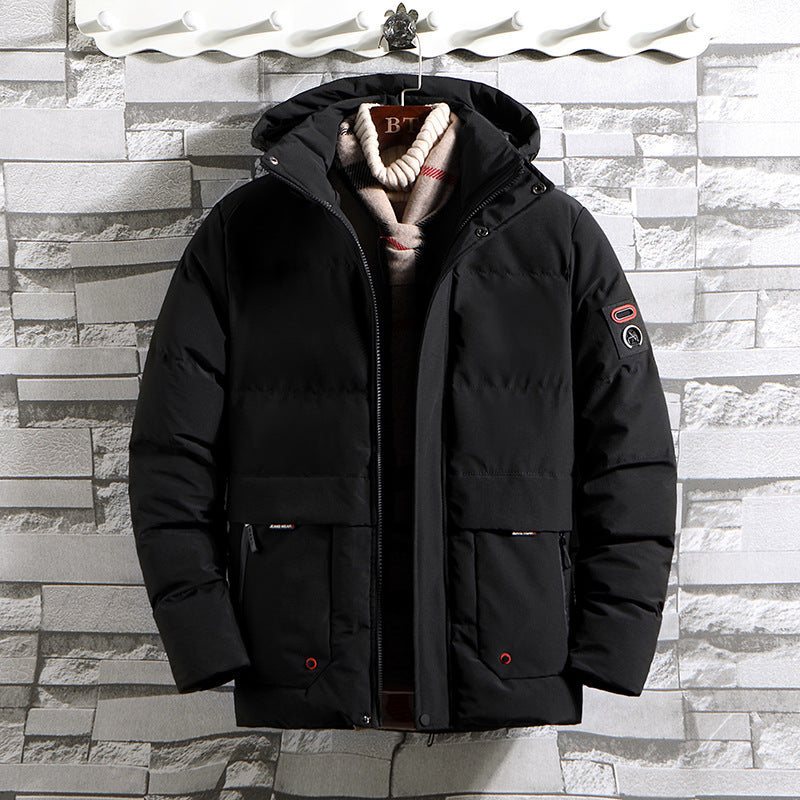 Men's padded parka with hood and large front pockets Chichicherry