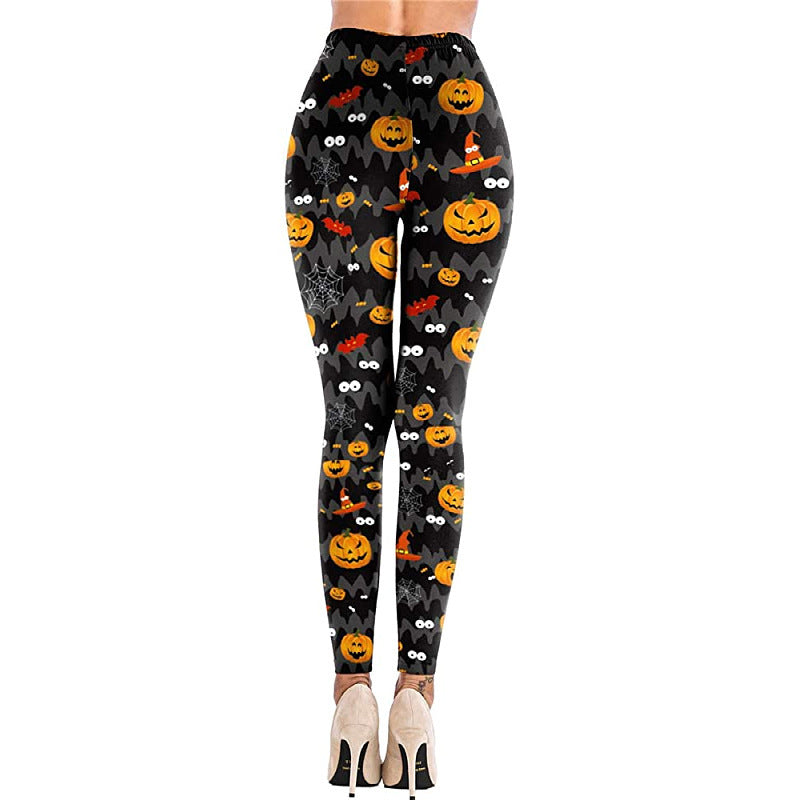 Women's Halloween leggings with high waist and stretchy comfort fabric Chichicherry