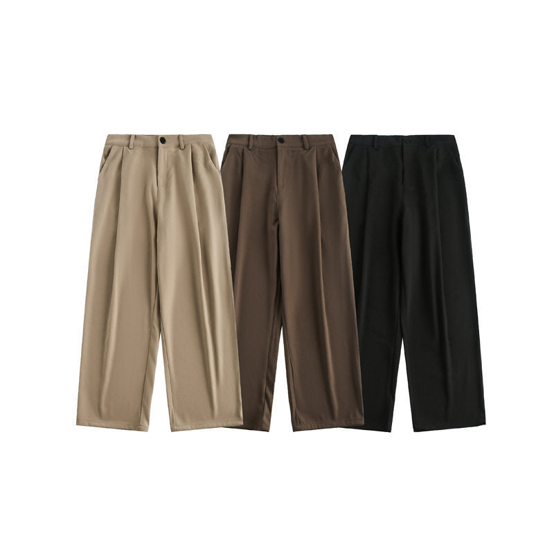 Ladies wide high-waisted trousers with pleats and wide leg Chichicherry