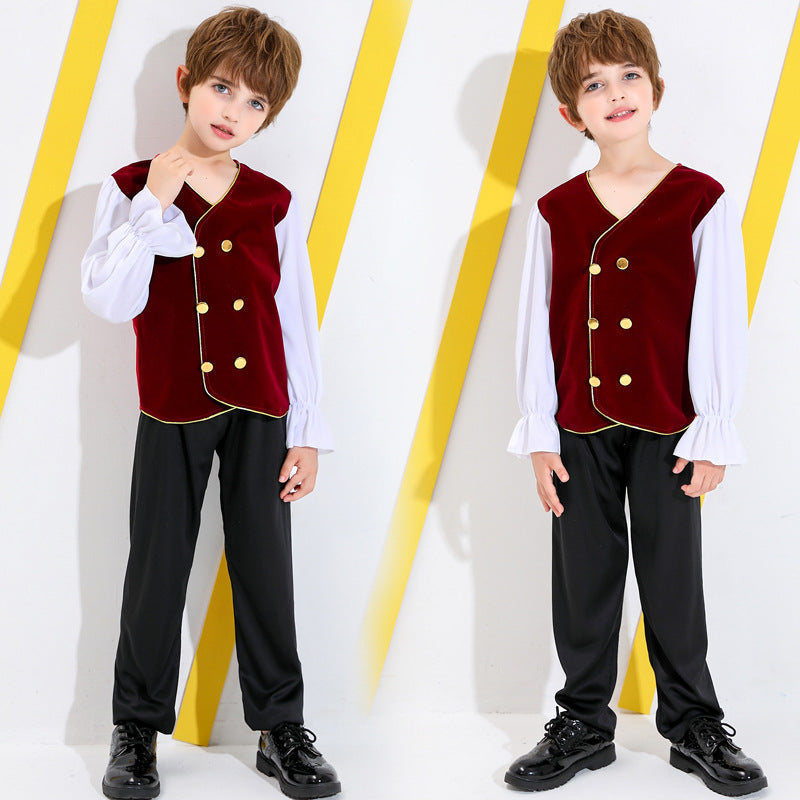 Boys' fairytale costume with detail-loving shirt and pants Chichicherry