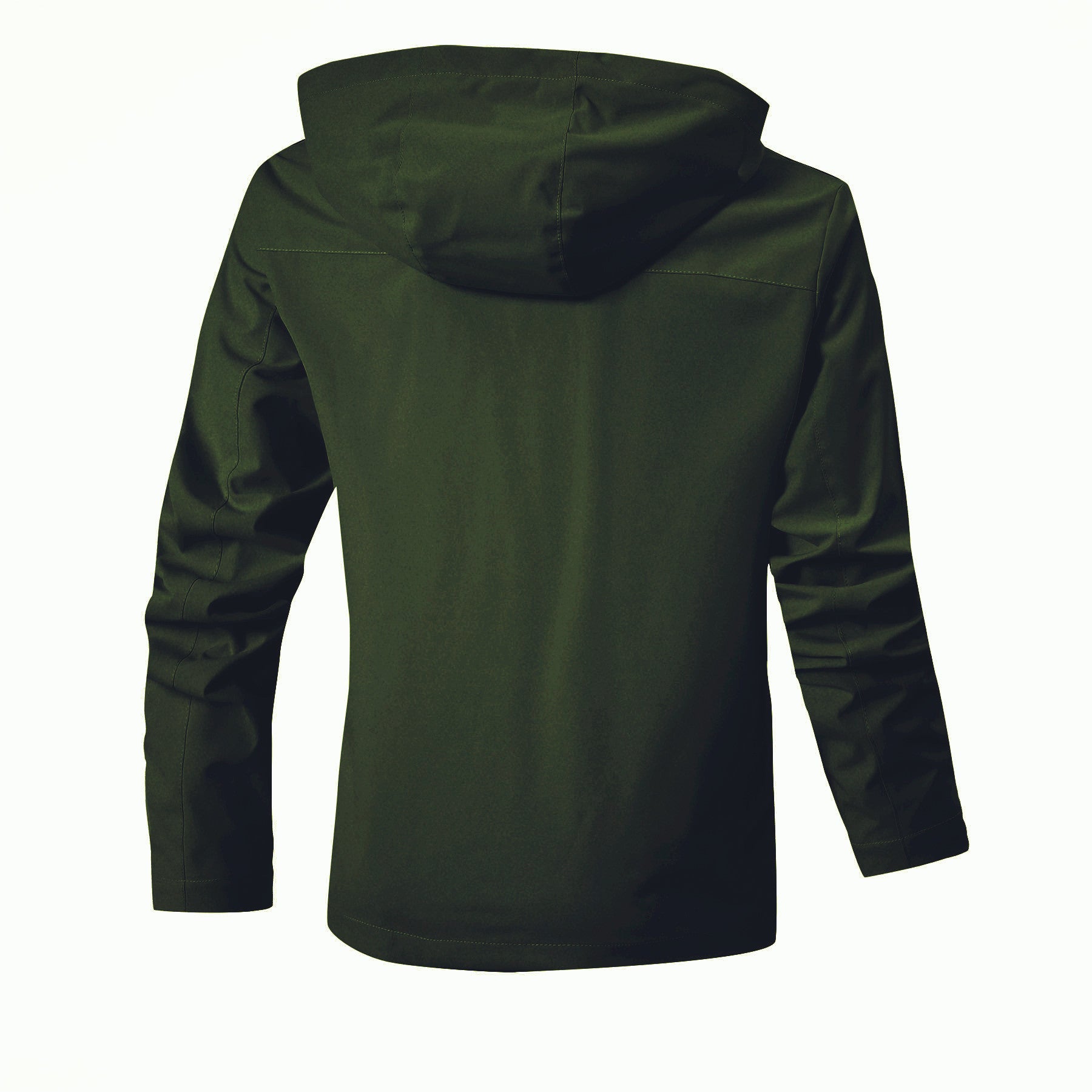 Men's Technical Parka Jacket with Hood, Reflective Details and Check Interior Lining Chichicherry