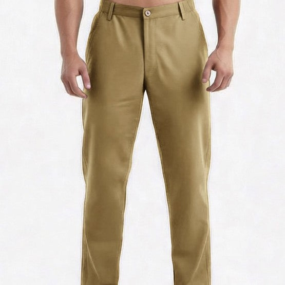 Men's Relaxed-Fit Lounge Pants in Chino Look with Comfort Waistband Chichicherry