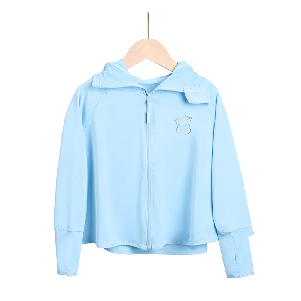 Girls functional UV protection jacket with hood Chichicherry