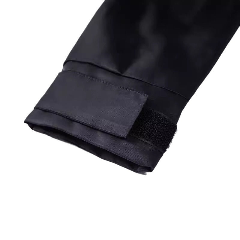Men's water-repellent utility blouson with stand-up collar, kangaroo and flap pockets Chichicherry