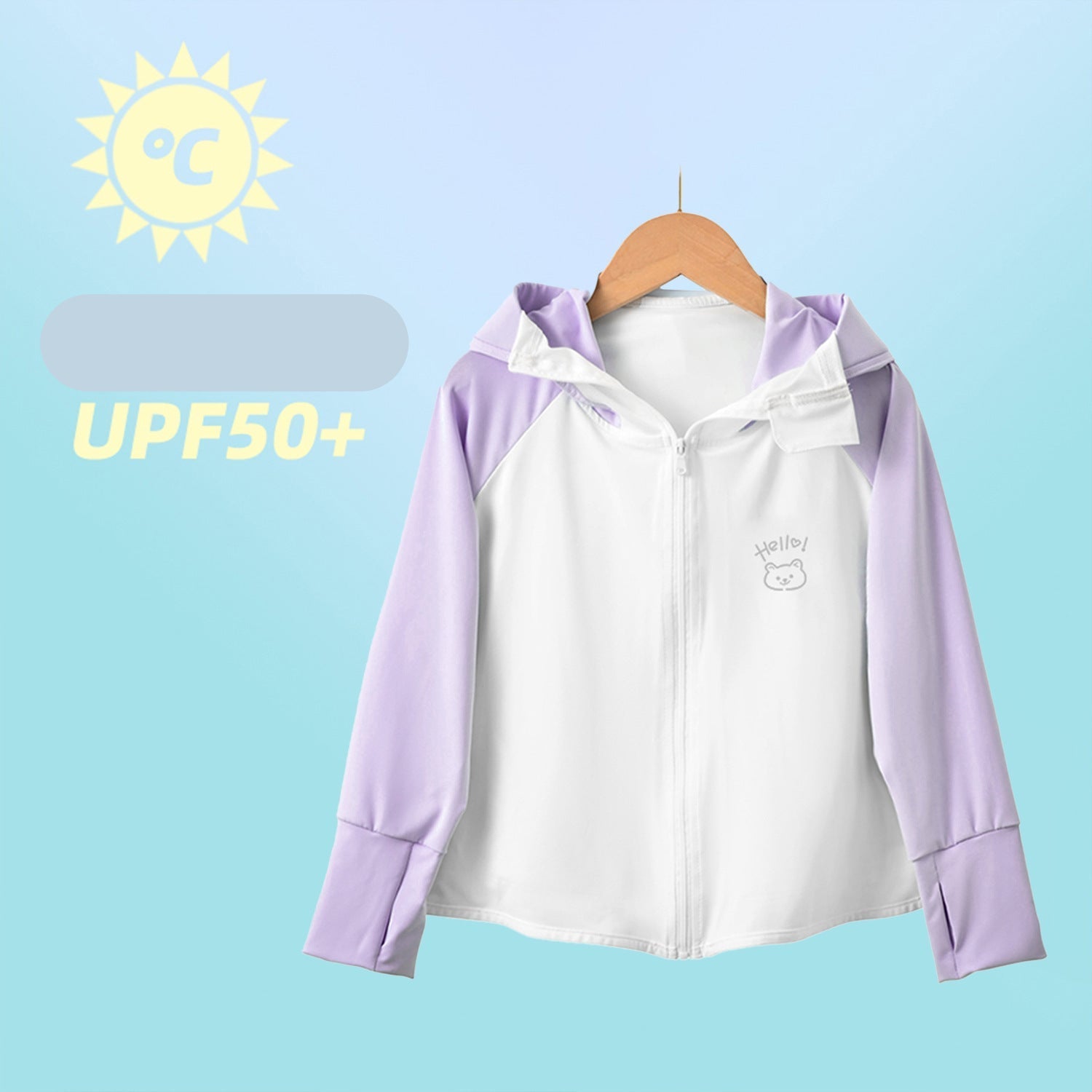 Women Lightweight Sports Jacket with Hood and Playful Animal Design Chichicherry