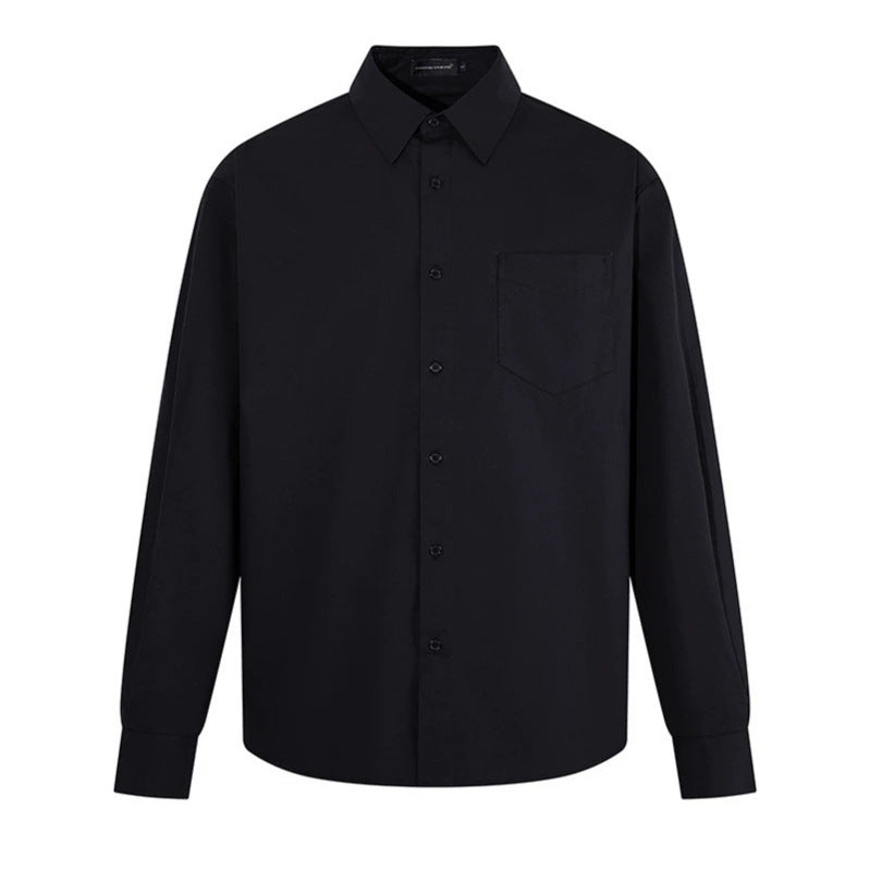 Men's Classic Shirt with Kent Collar, Chest Pocket, and Regular Fit Chichicherry
