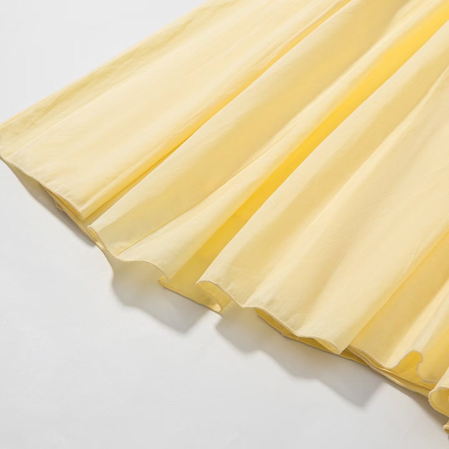 Women Flowing Maxi Skirt with Pleat Inserts and Tailored Waist Chichicherry