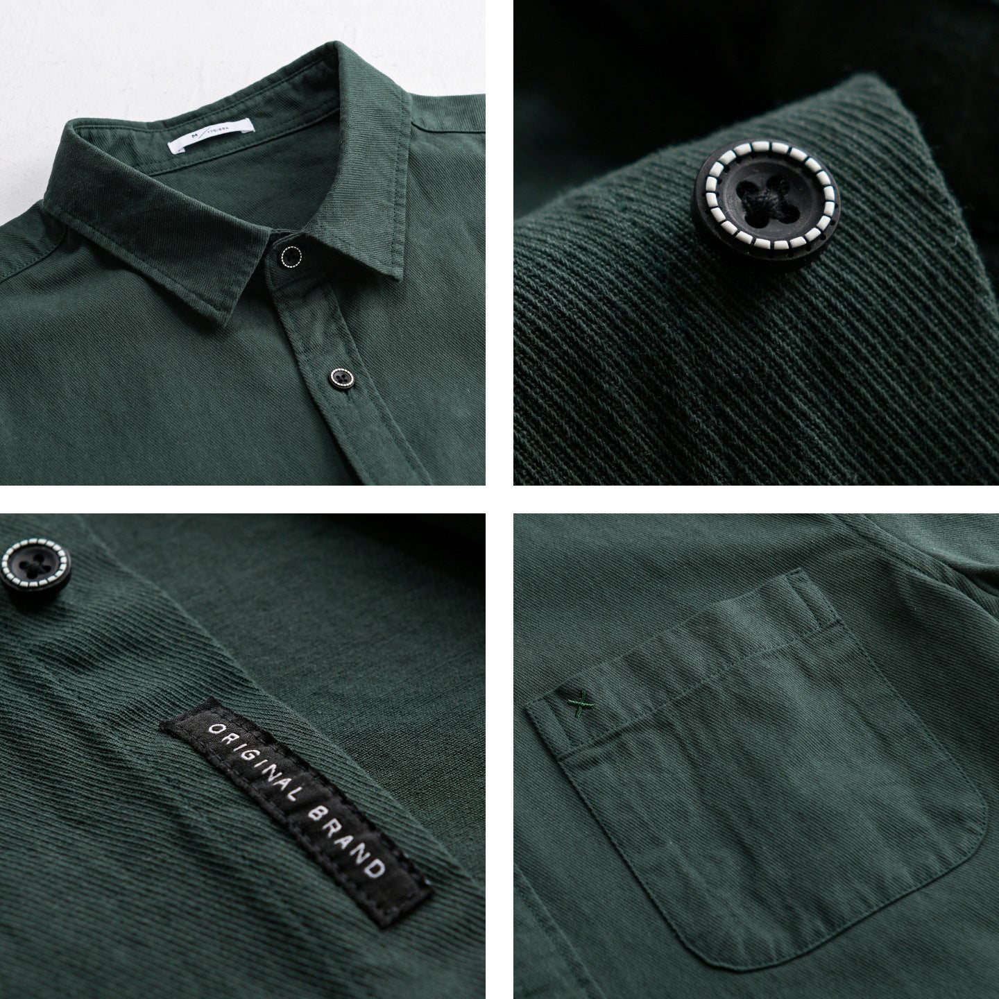 Men's cotton shirt in relaxed fit with chest pocket and Kent collar Chichicherry