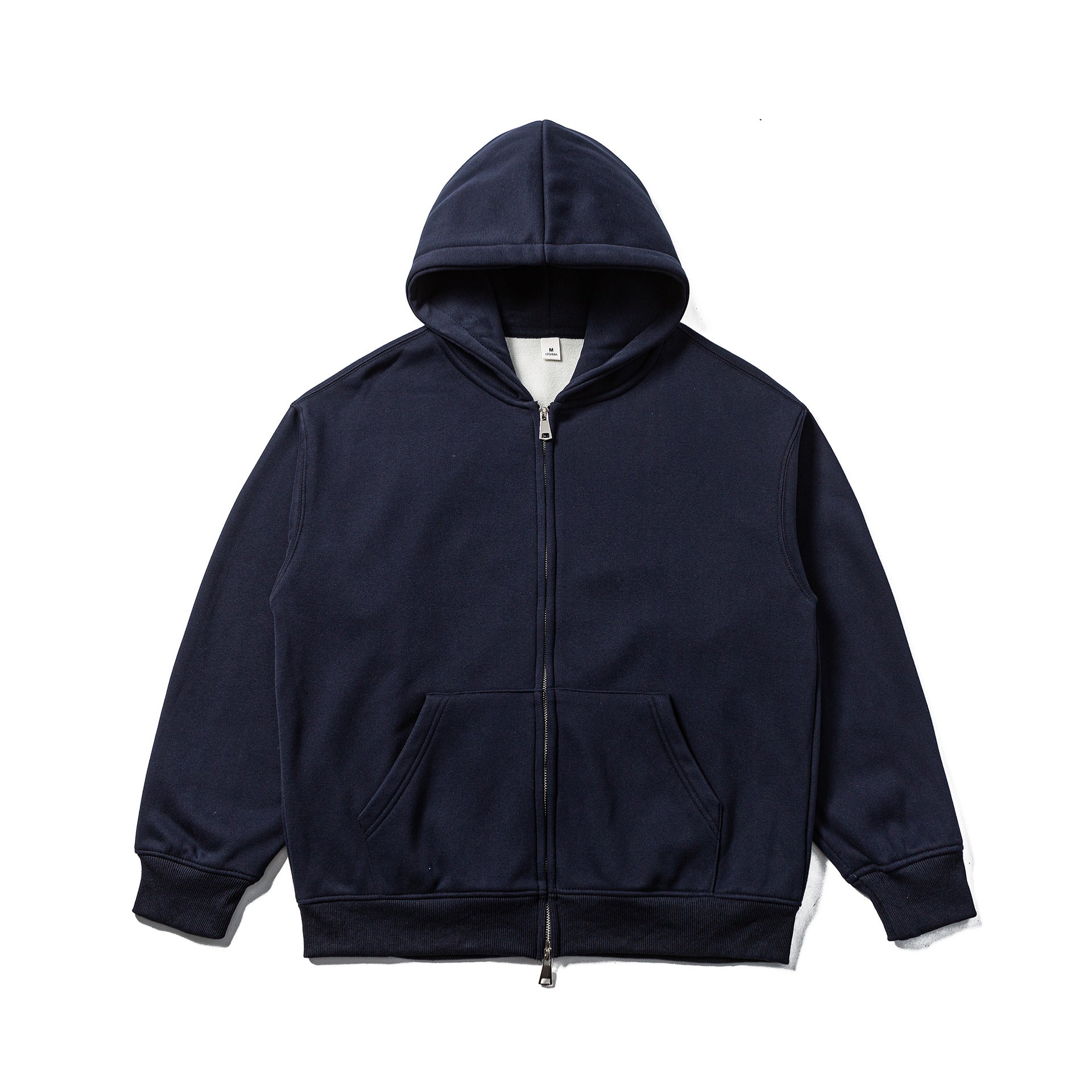 Unisex Hooded Sweat Jacket with Two-Way Zipper and Kangaroo Pocket Chichicherry