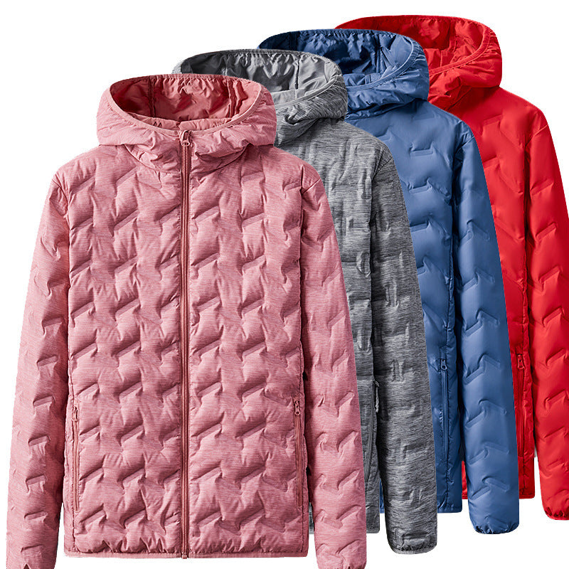 Men's Ultralight Padded Jacket with Hood and Compact Padding Chichicherry