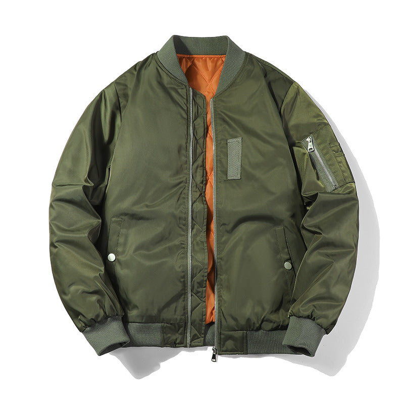Men's bomber jacket in pilot jacket style made of nylon with padded interior lining and arm pocket Chichicherry