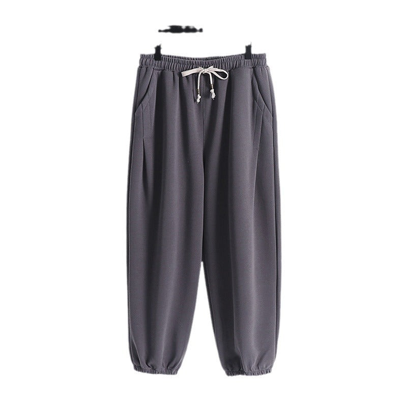 Women's Casual Jogging Pants made of soft cotton blend with drawstring and elastic ankle cuffs Chichicherry