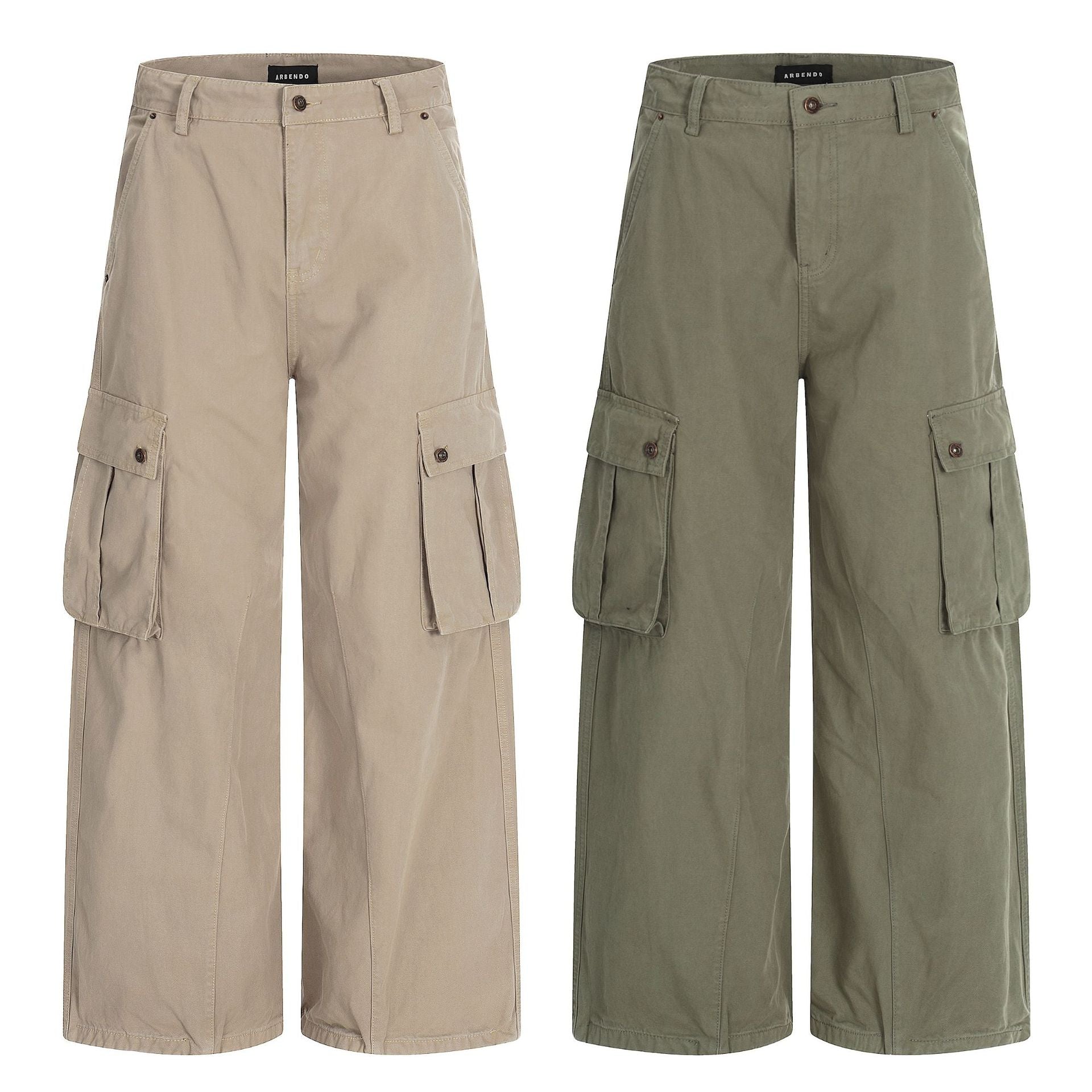 Women Wide Cargo Culotte Shorts with Patch Pockets Chichicherry