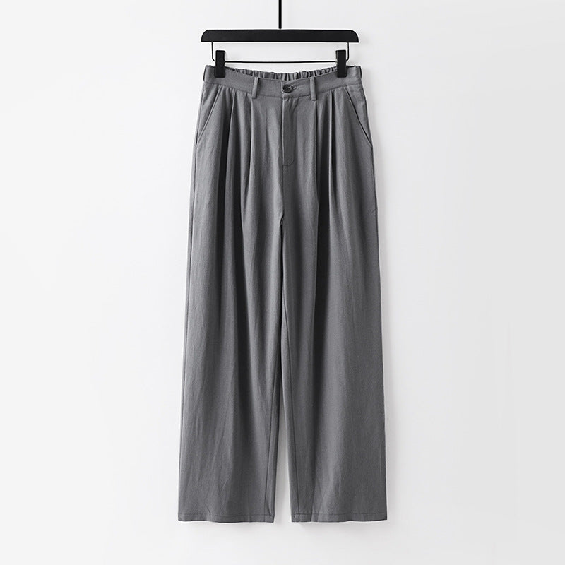 Women's wide trousers with a high waist and pleats Chichicherry