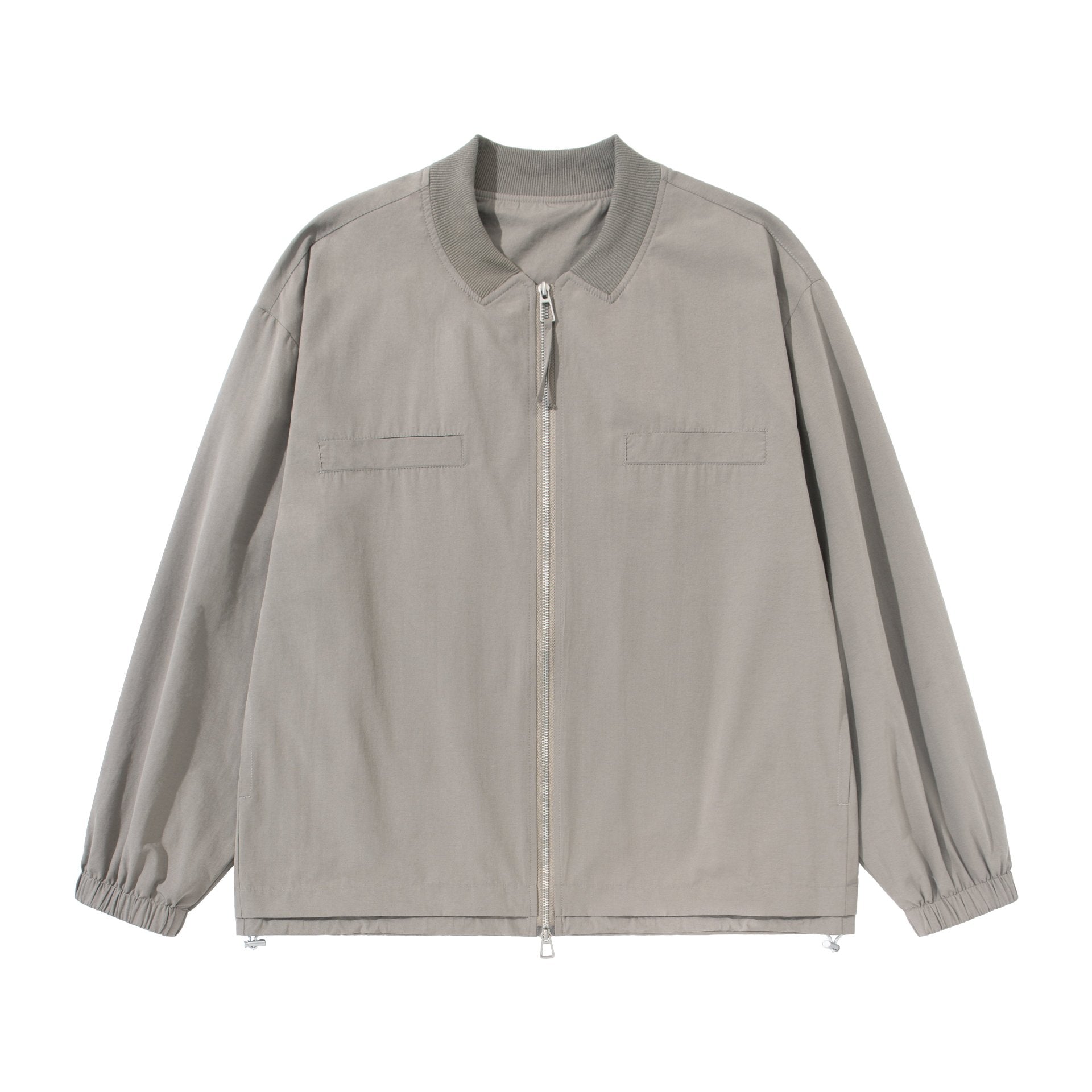Women's loose-fitting bomber jacket with two-way zipper and drawstring Chichicherry