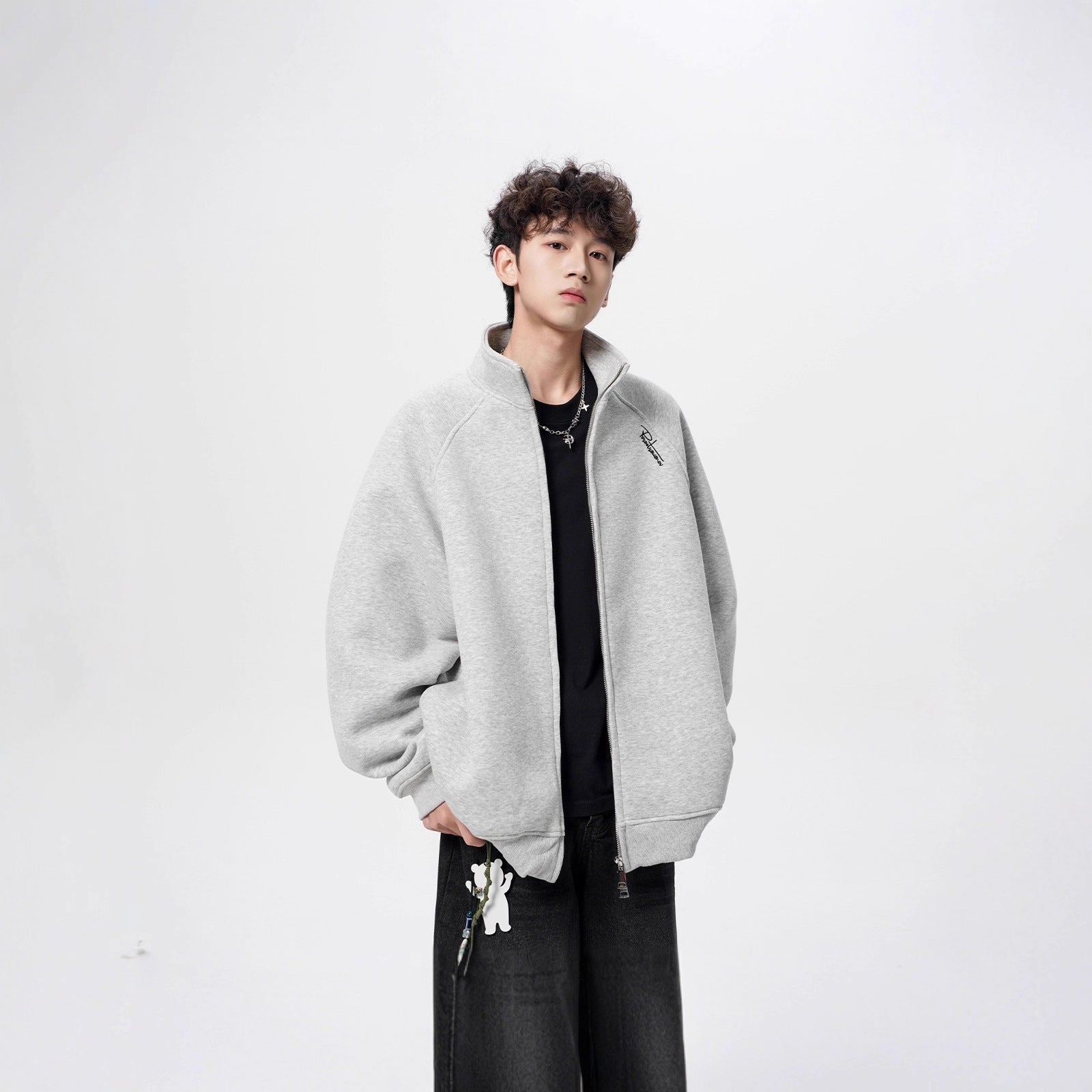 Men's Sporty Zip Jacket Chichicherry