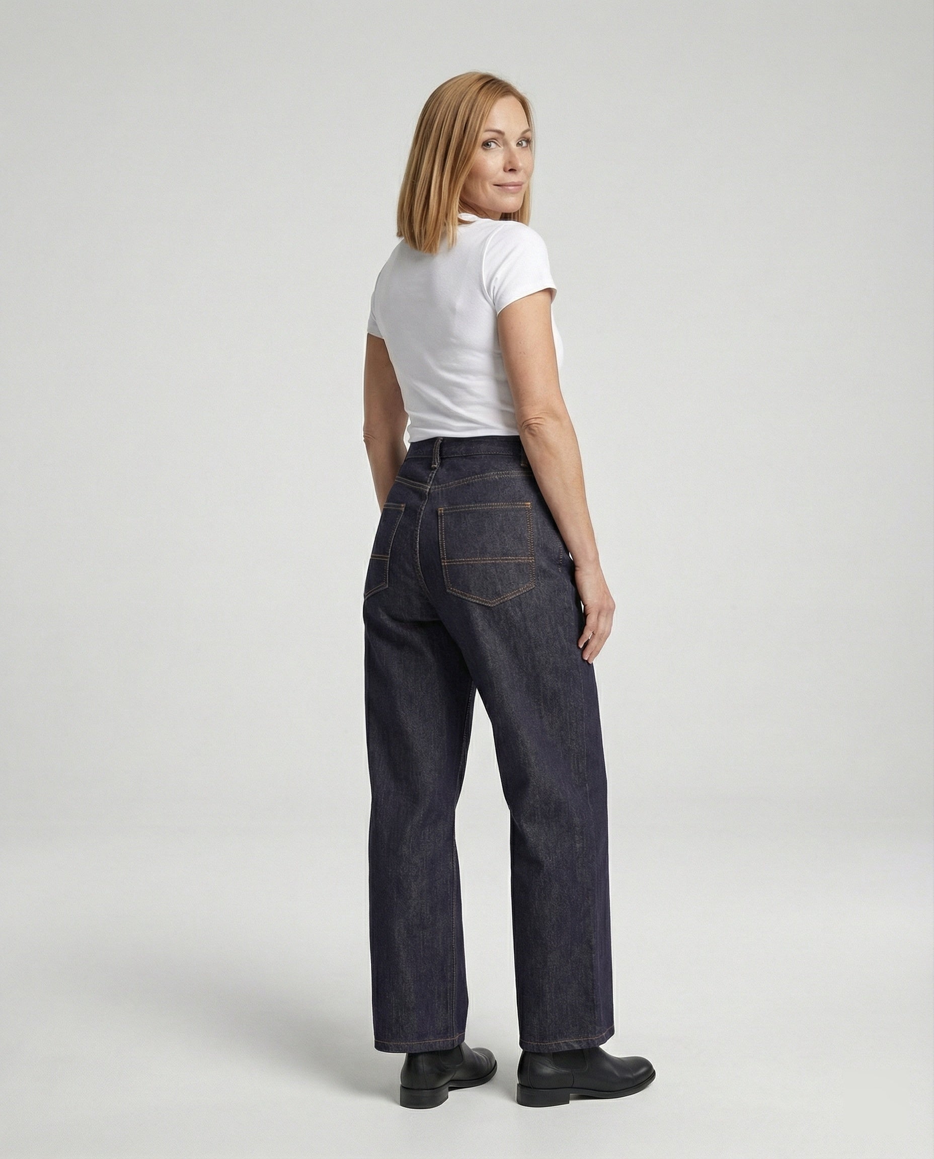Leisurewear Women Wide Jeans High Waist