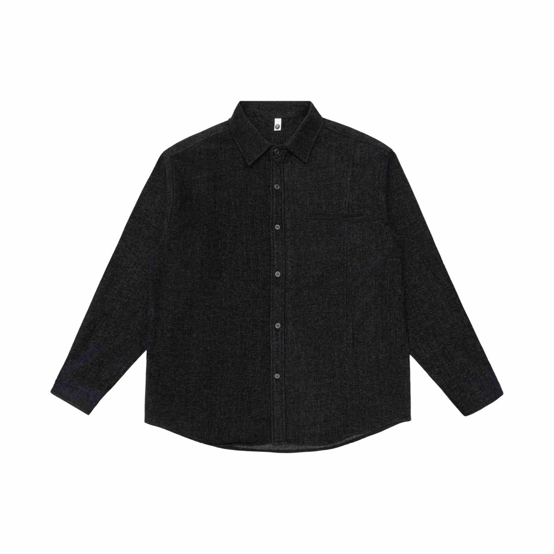 Men's overshirt jacket made of textured wool blend with chest pocket Chichicherry