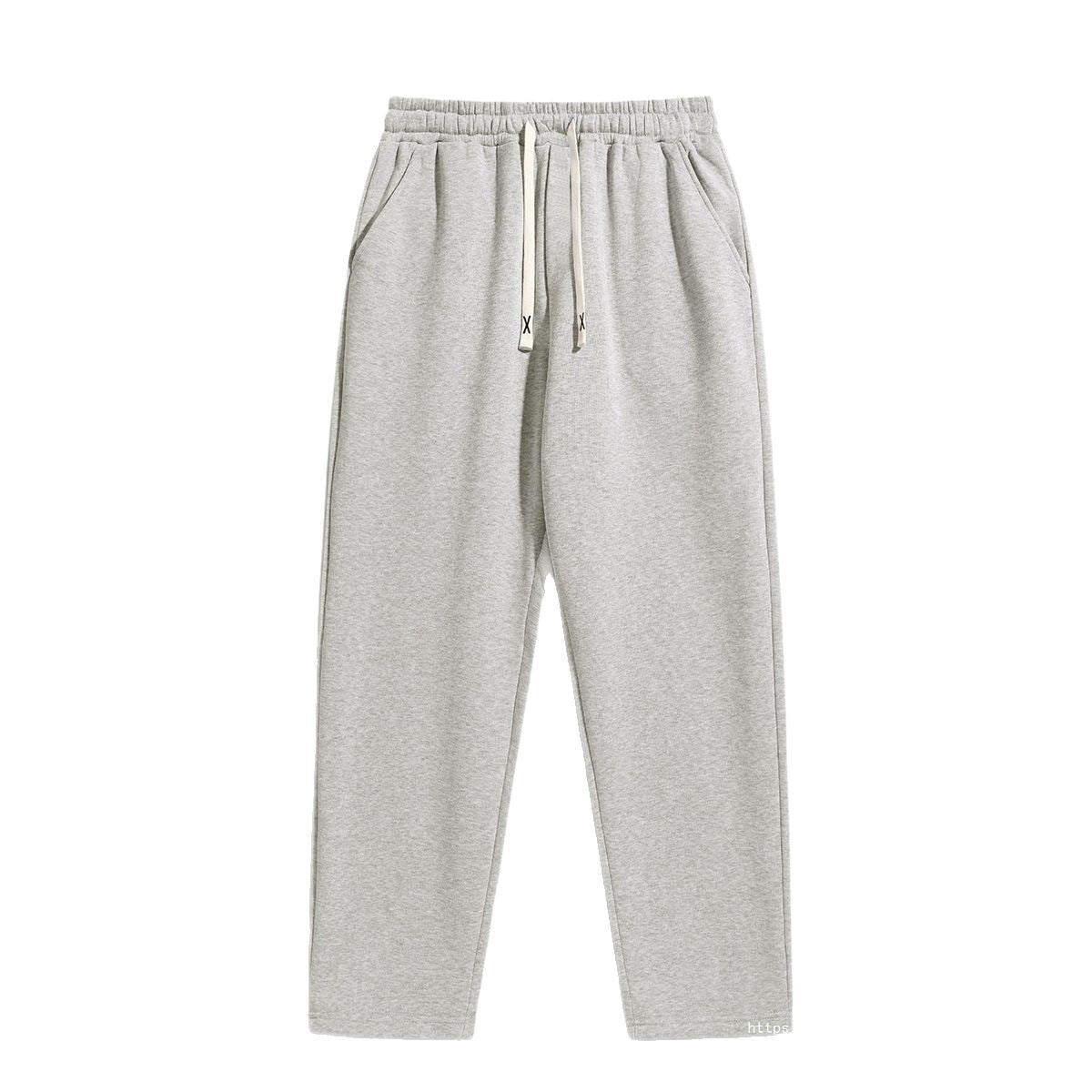 Men's tapered fleece jogging pants with elastic waistband, drawstring & pre-shaped knees Chichicherry