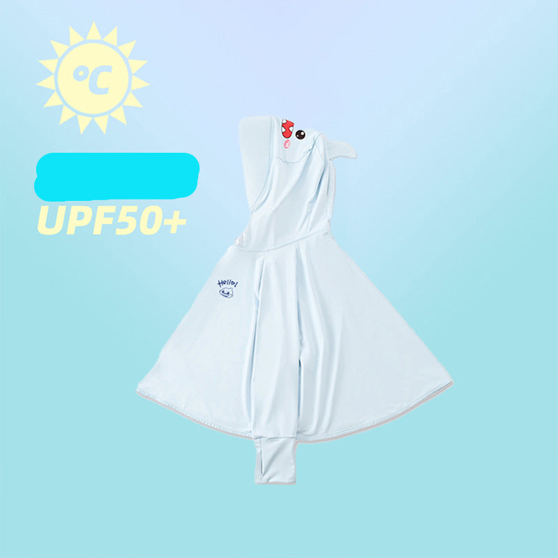 Girls functional UV protection jacket with hood Chichicherry