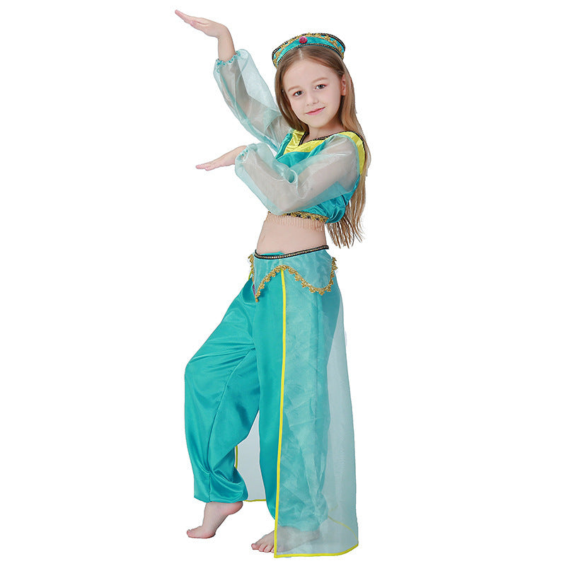 Girls' princess costume in oriental style with sparkling details Chichicherry