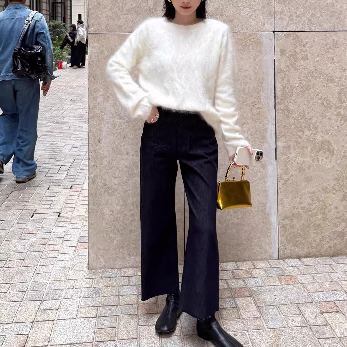 Women's Soft Mohair Sweater Chichicherry