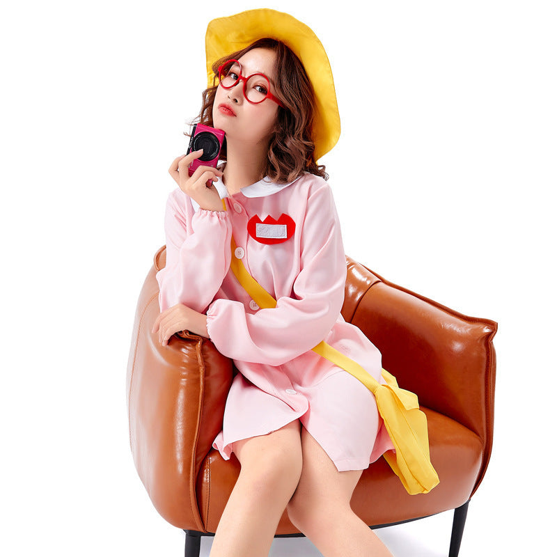 Girl's combo costume with hat and pockets Chichicherry