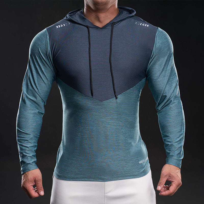 Men's Slim-Fit Training Hoodie with Breathable Stretch Material Chichicherry