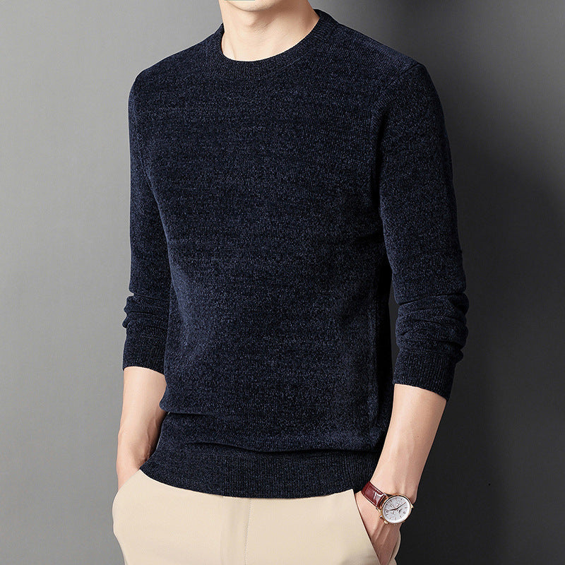Men's fine knit thermal pullover with thermo fleece lining and slim fit Chichicherry