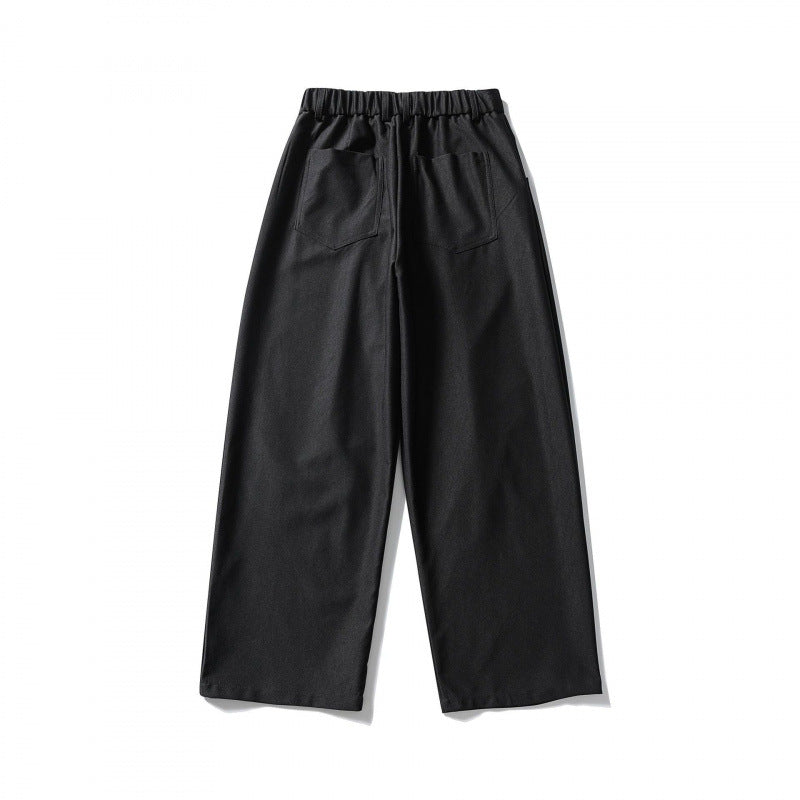 Women High-waisted Culotte Pants with elastic back, soft twill and decorative front pleats Chichicherry