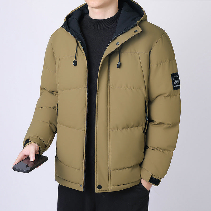 Men's hooded padded jacket with thermal lining and adjustable hem Chichicherry