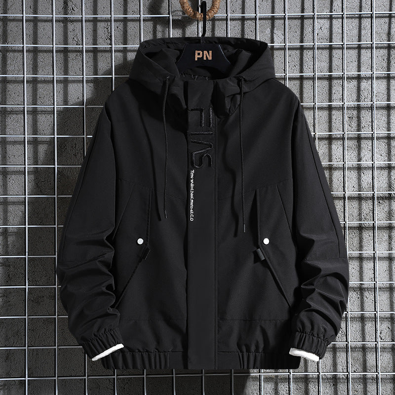 Men's Hooded Field Parka with Concealed Zipper Placket, Teddy Fleece Sleeve Lining and Multifunctional Pockets Chichicherry