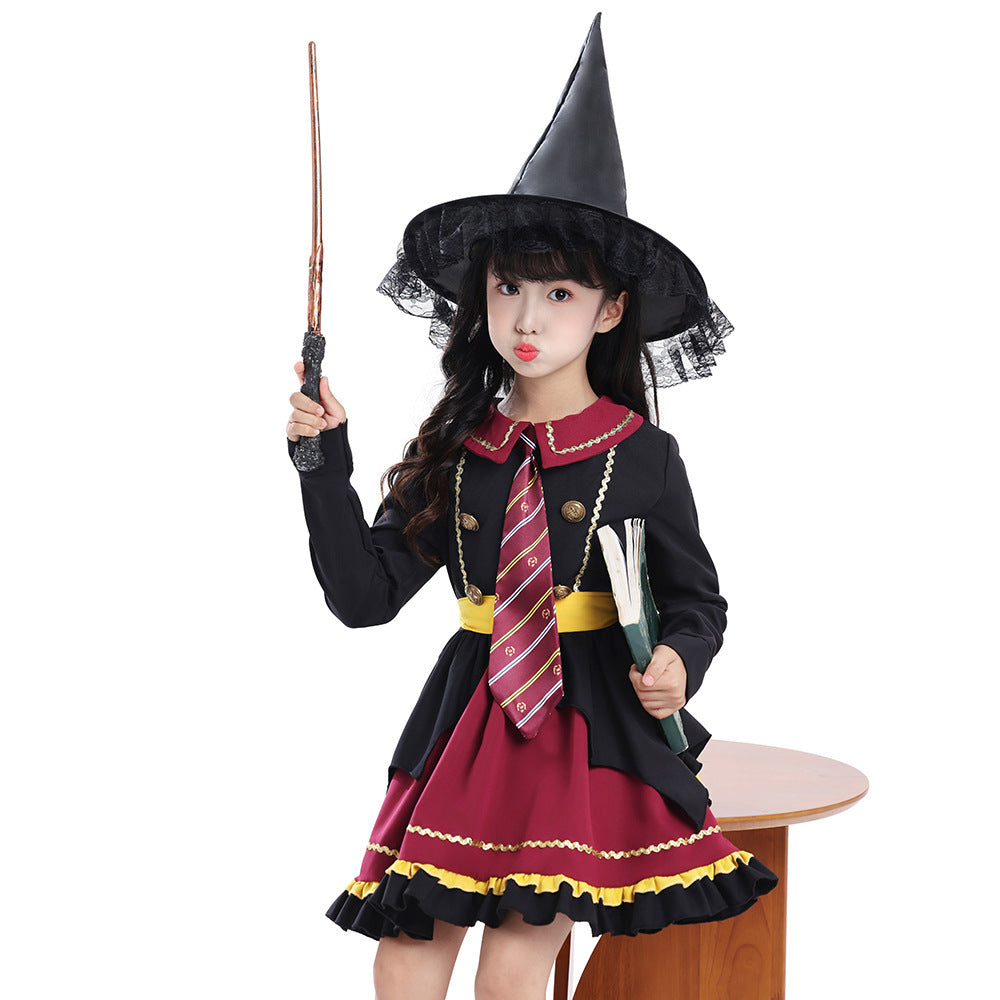 Women's Witch Costume with Colorful Accents Chichicherry
