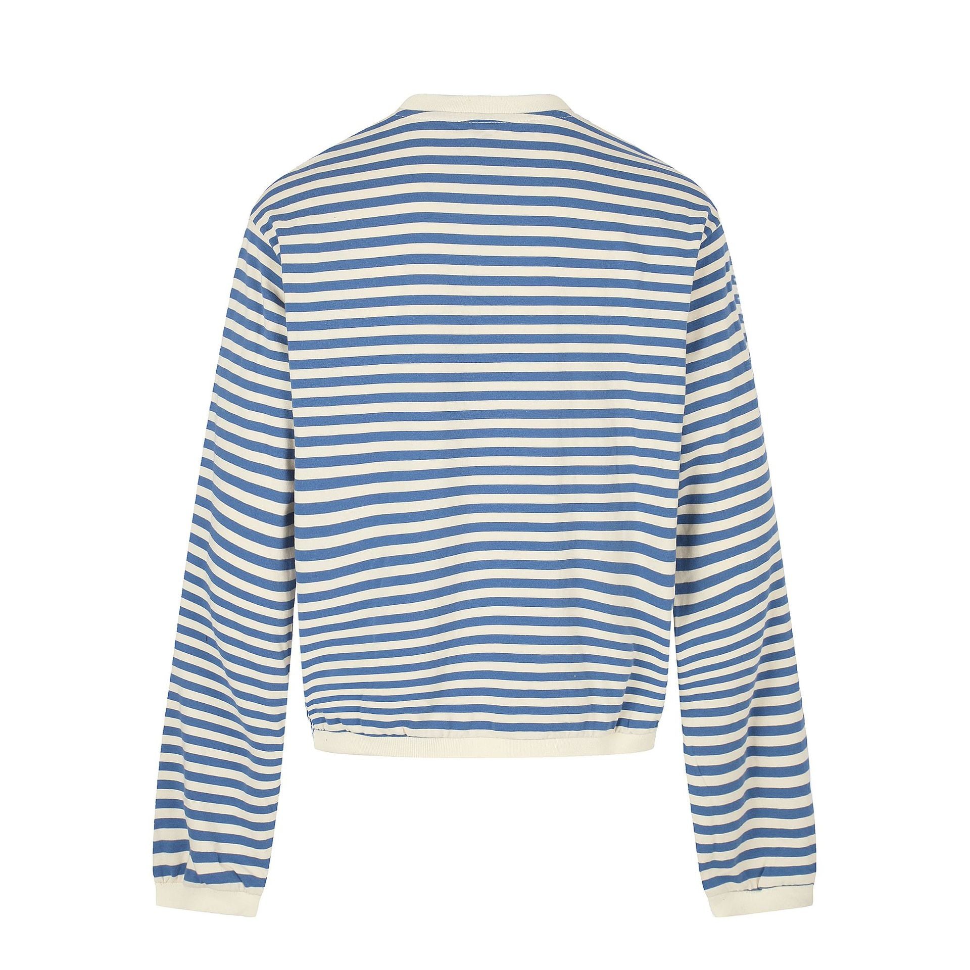 Women's maritime striped sweatshirt with decorative cords Chichicherry