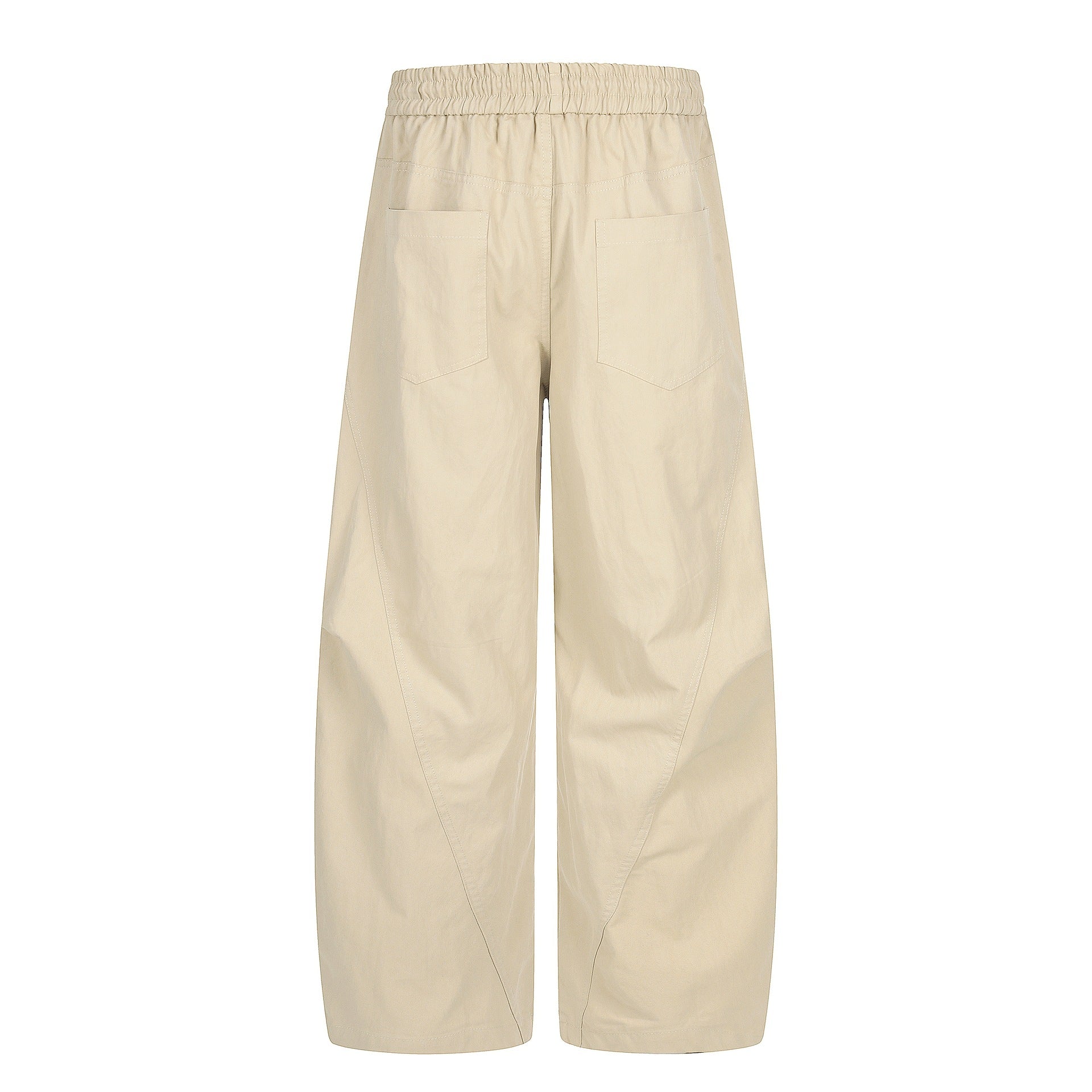 Women's Wide Culotte Pants with Elastic Drawstring Waist and Large Side Pockets Chichicherry