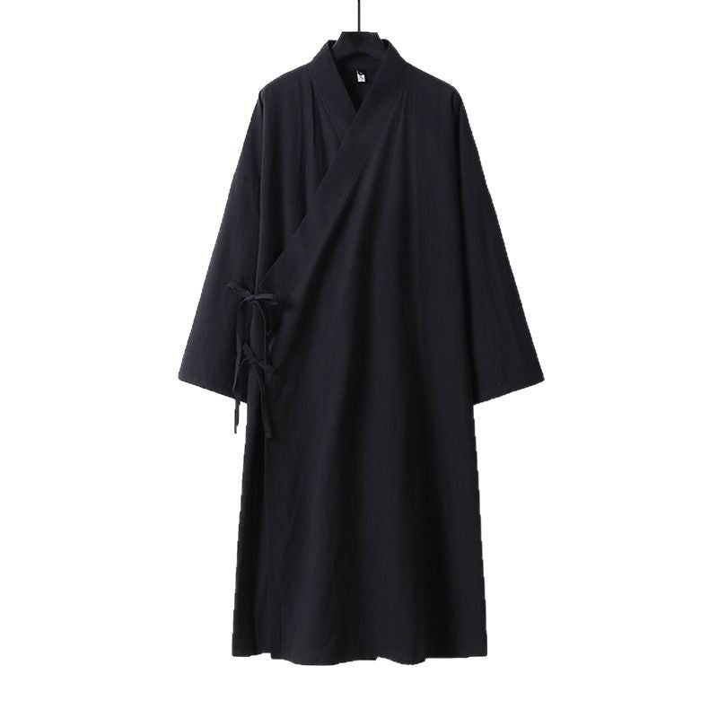 Unisex Longer Oversized Kimono Coat with discreet toggle closure and wide silhouette Chichicherry