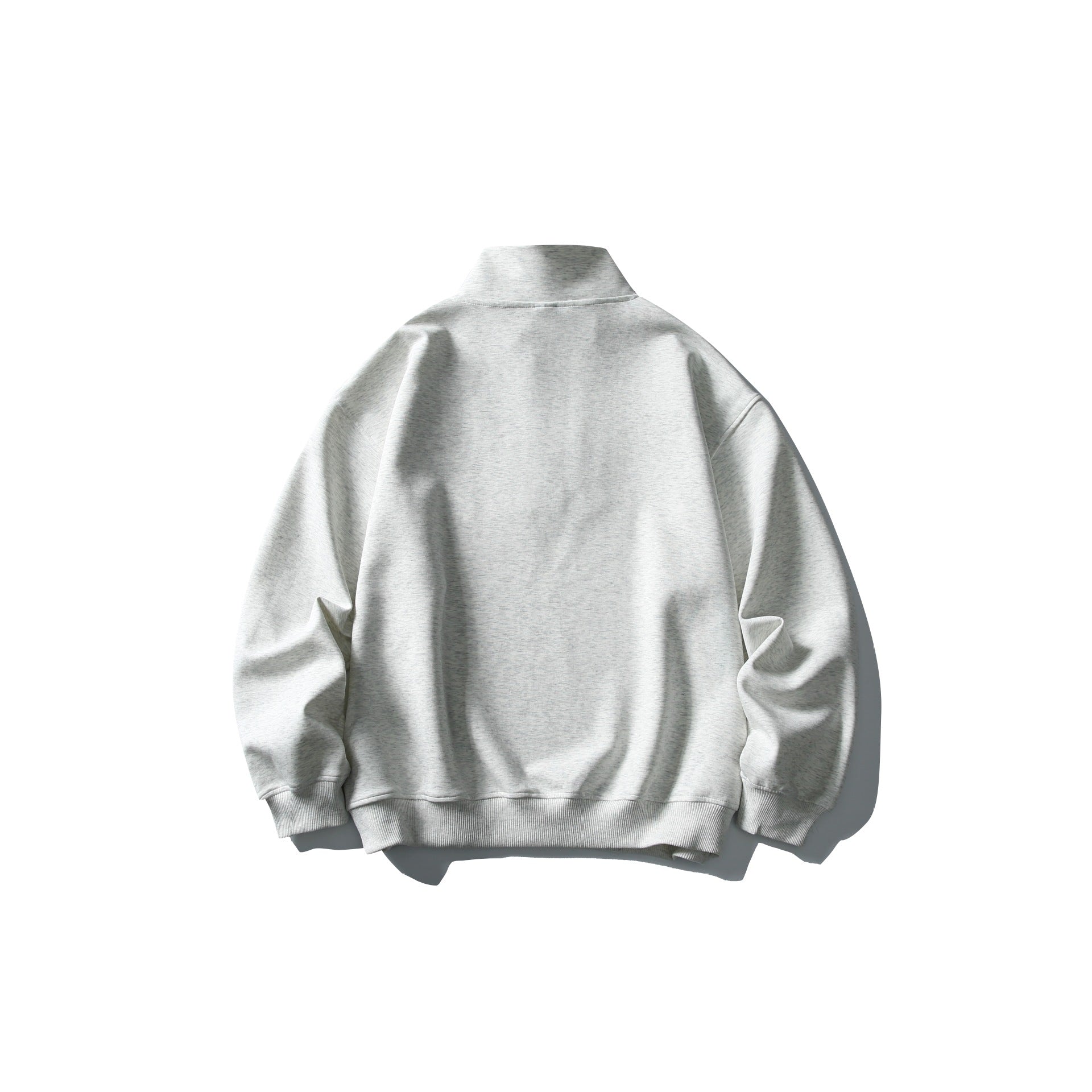 Unisex Relaxed-Halfzip-Sweatshirt with high collar and raglan seam