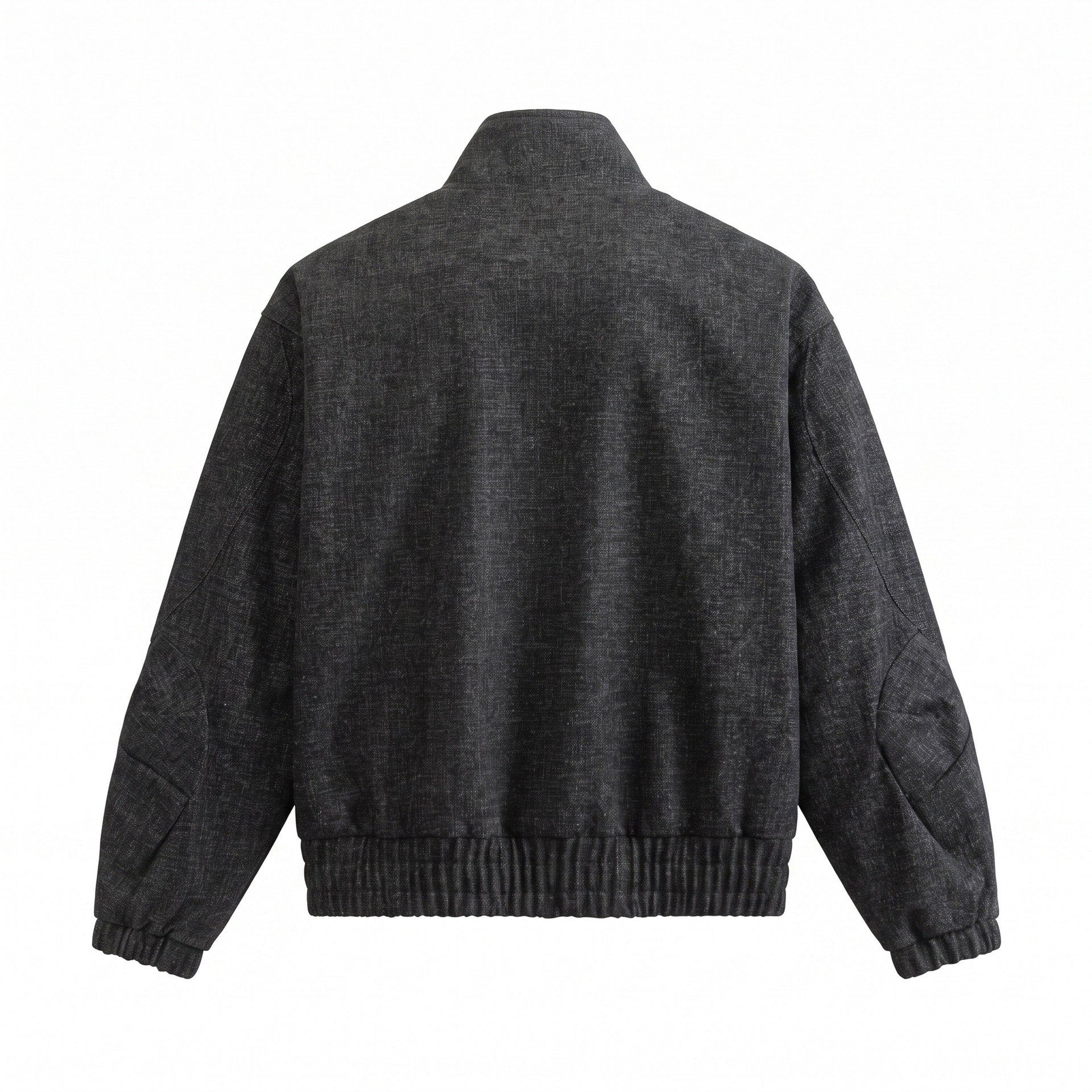 Unisex Boxy Bomber Jacket made of structured denim look with high standing collar Chichicherry