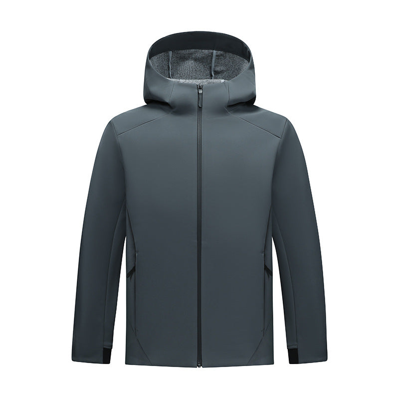 Women's softshell jacket with hood, tailored and windproof outdoor jacket Chichicherry