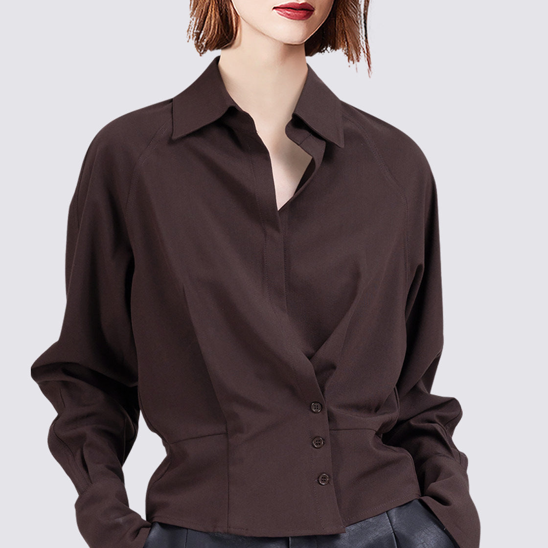 Women Elegant Blouse with Innovative Cut Chichicherry