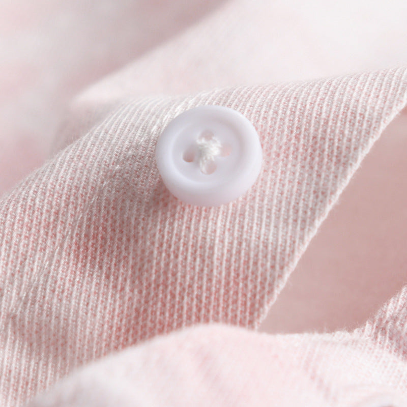Men's Lightweight Cotton Overshirt with Subtle Tie-Dye Look, Chest Pockets and Relaxed Fit Chichicherry