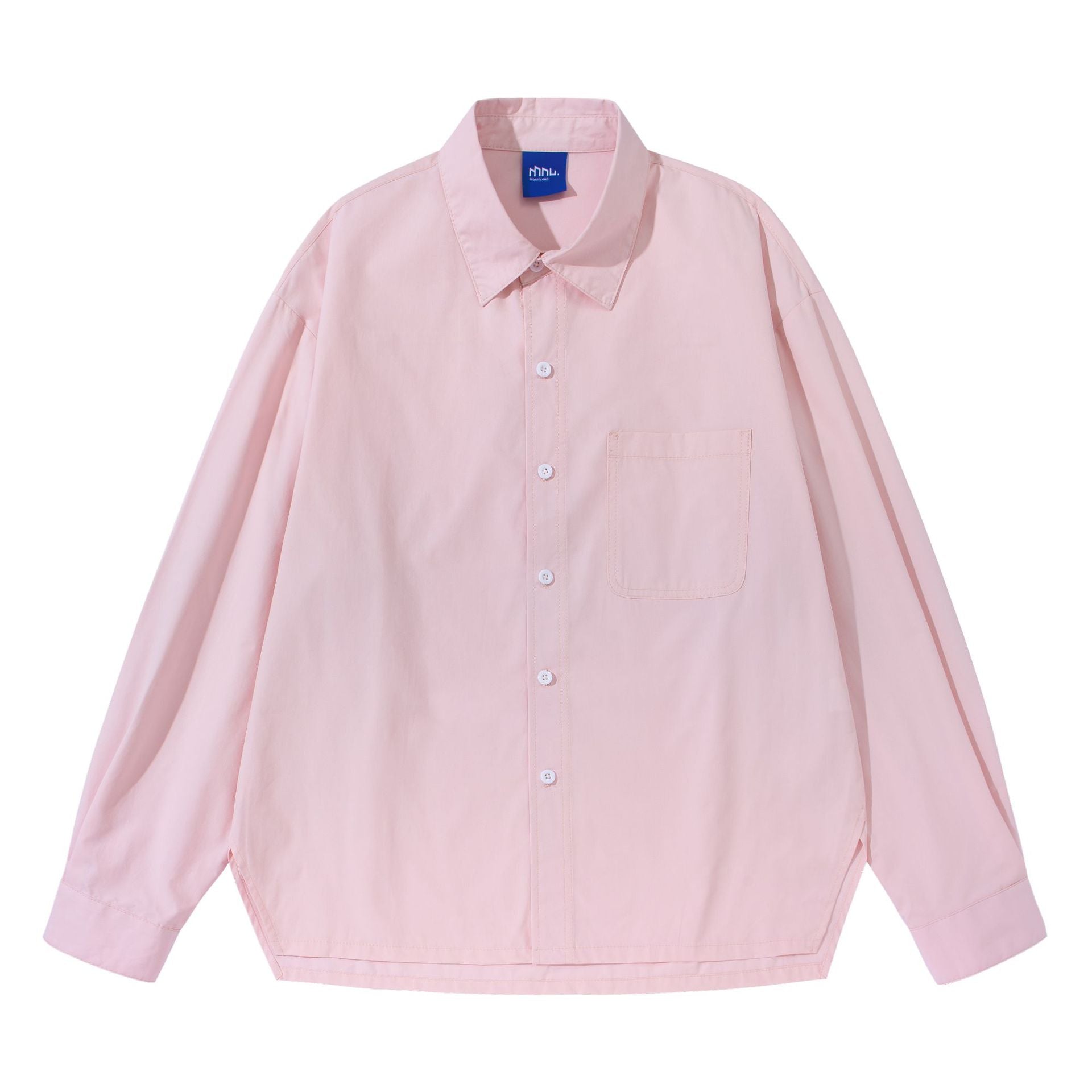 Women's Oversize Boxy Shirt Blouse made of lightweight cotton blend with chest pocket Chichicherry
